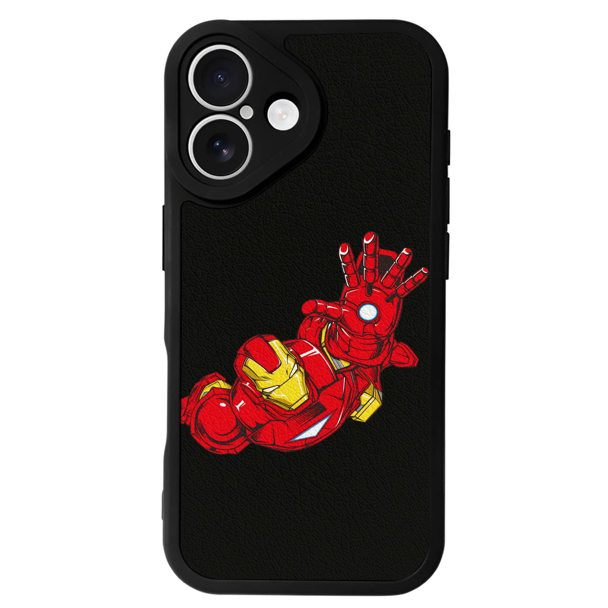 （画像用） アベンジャーズ The Avengers 【iPhone 16シリーズ対応】シリコンスマホケース（レザー調） 材質：シリコン